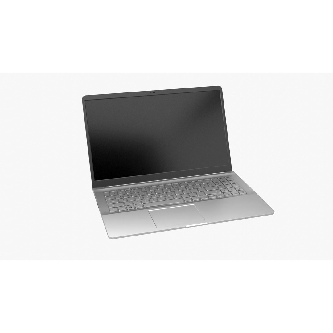 Notebook Laptop 3D Model – Low Poly PBR Asset, FBX & OBJ Formats - View 13