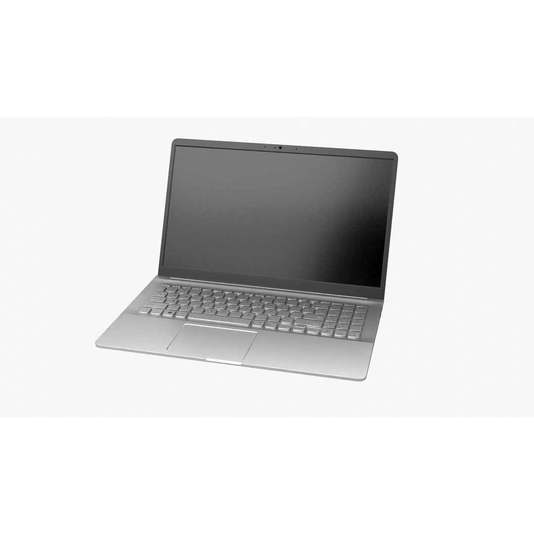 Notebook Laptop 3D Model – Low Poly PBR Asset, FBX & OBJ Formats - View 14