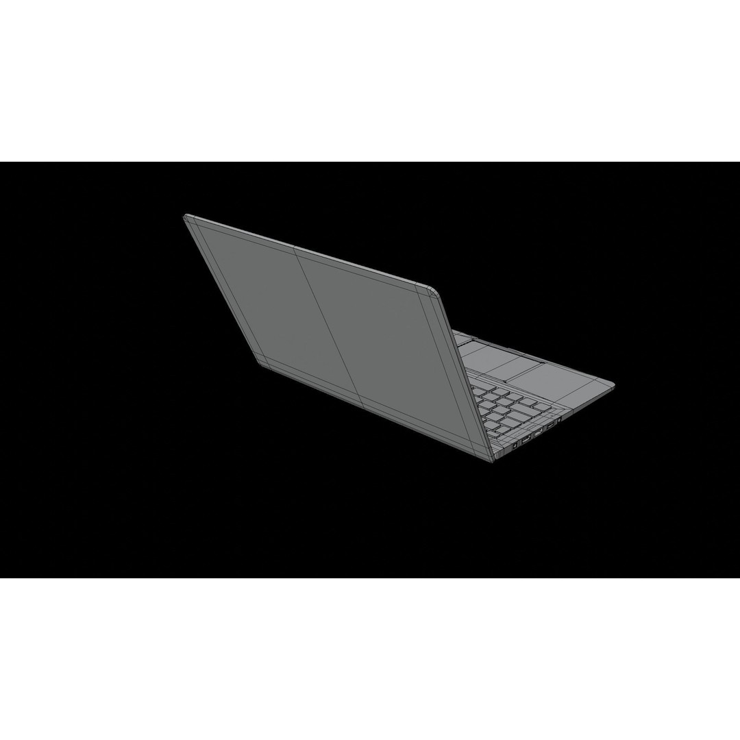 Notebook Laptop 3D Model – Low Poly PBR Asset, FBX & OBJ Formats - View 18