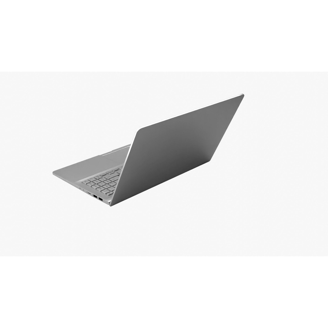 Notebook Laptop 3D Model – Low Poly PBR Asset, FBX & OBJ Formats - View 6
