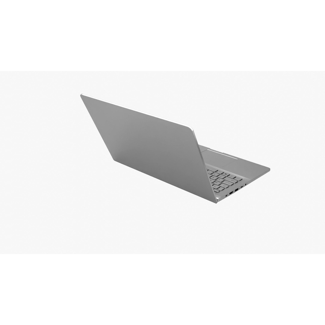 Notebook Laptop 3D Model – Low Poly PBR Asset, FBX & OBJ Formats - View 9