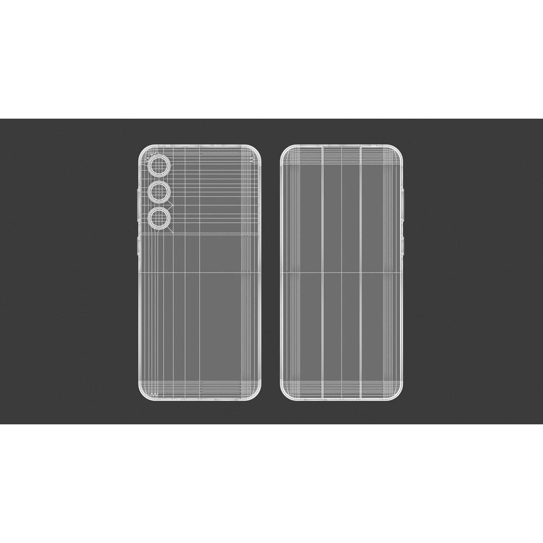 Samsung Galaxy S23 FE Graphite 3D Model – PBR Textured, FBX, OBJ - View 12