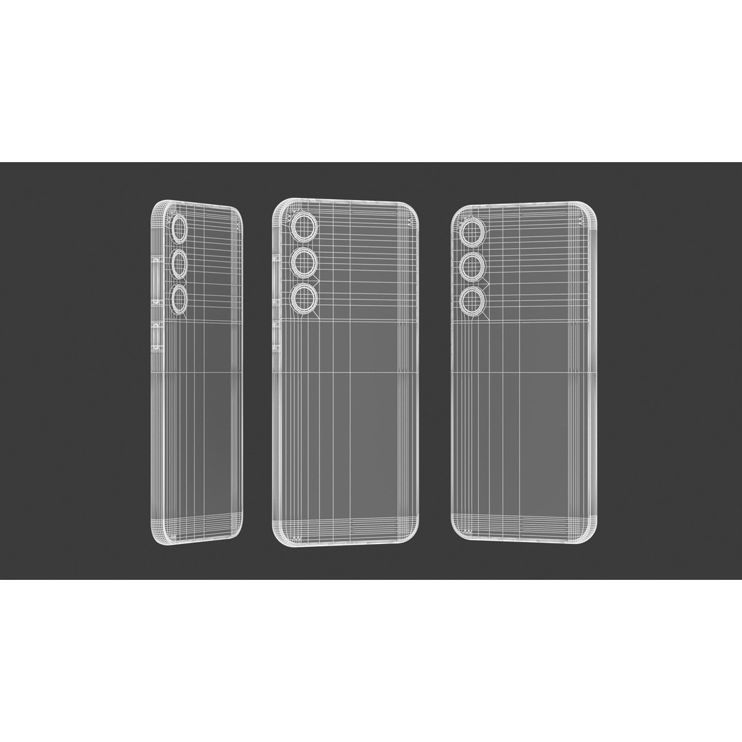 Samsung Galaxy S23 FE Graphite 3D Model – PBR Textured, FBX, OBJ - View 20