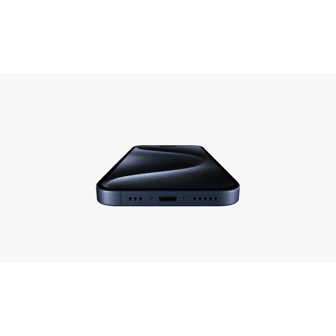 iPhone 15 Pro 3D Model – Realistic High Poly Asset, FBX, OBJ - View 7