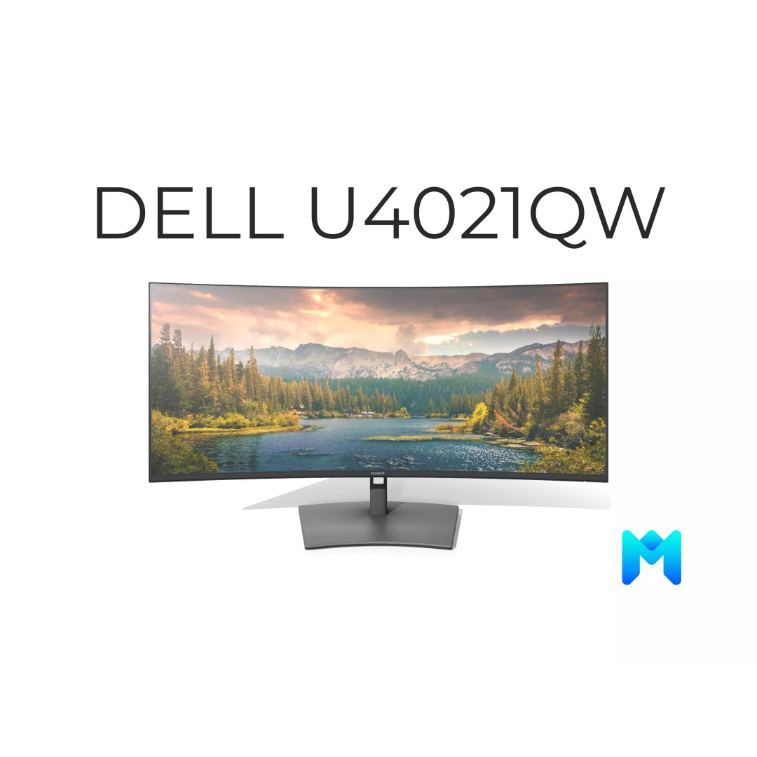 DELL U4021QW Curved Monitor 3D Model – Low Poly Game Asset, PBR Textures - View 2