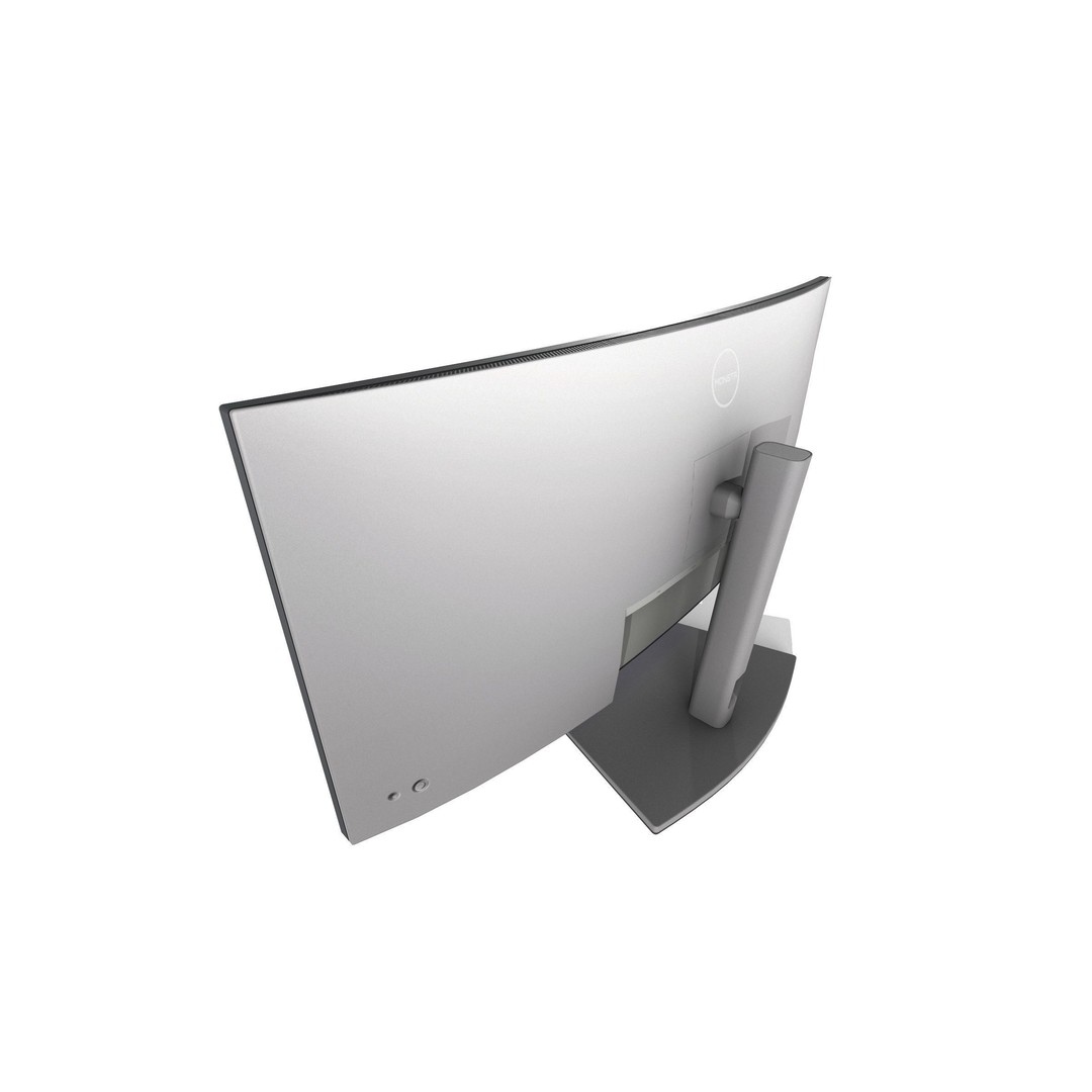 DELL U4021QW Curved Monitor 3D Model – Low Poly Game Asset, PBR Textures - View 4