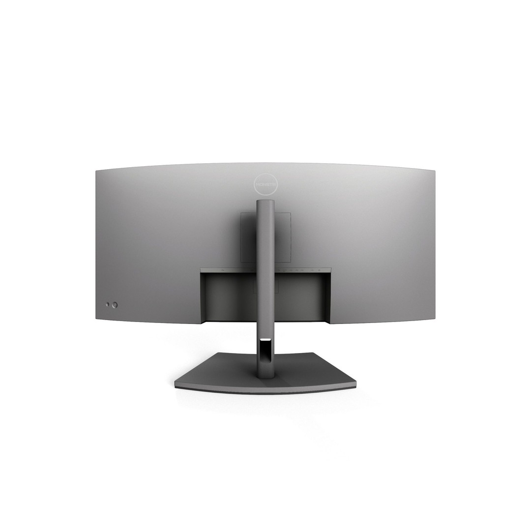 DELL U4021QW Curved Monitor 3D Model – Low Poly Game Asset, PBR Textures - View 7