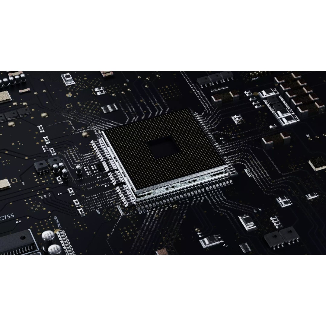 Circuit Board 3D Model – Low Poly Animated Asset, FBX, OBJ, Blender - View 4
