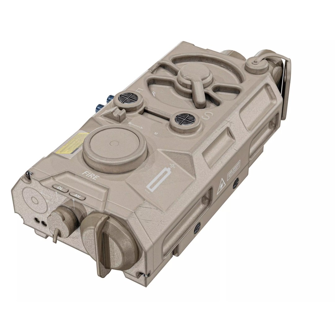 Laser Aiming Device 3D Model – Low Poly PBR Game Asset, FBX - View 17