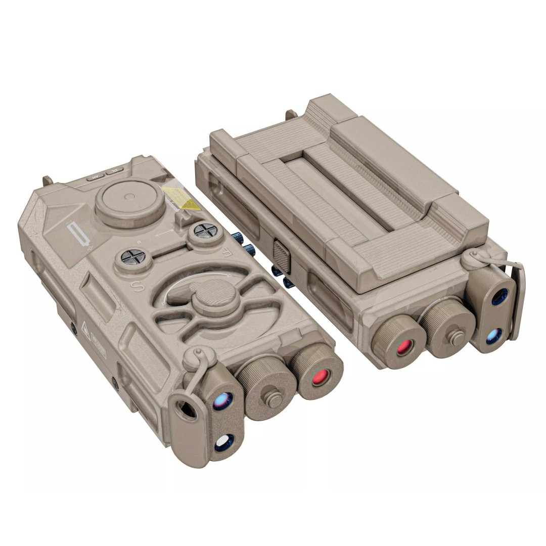 Laser Aiming Device 3D Model – Low Poly PBR Game Asset, FBX - View 32