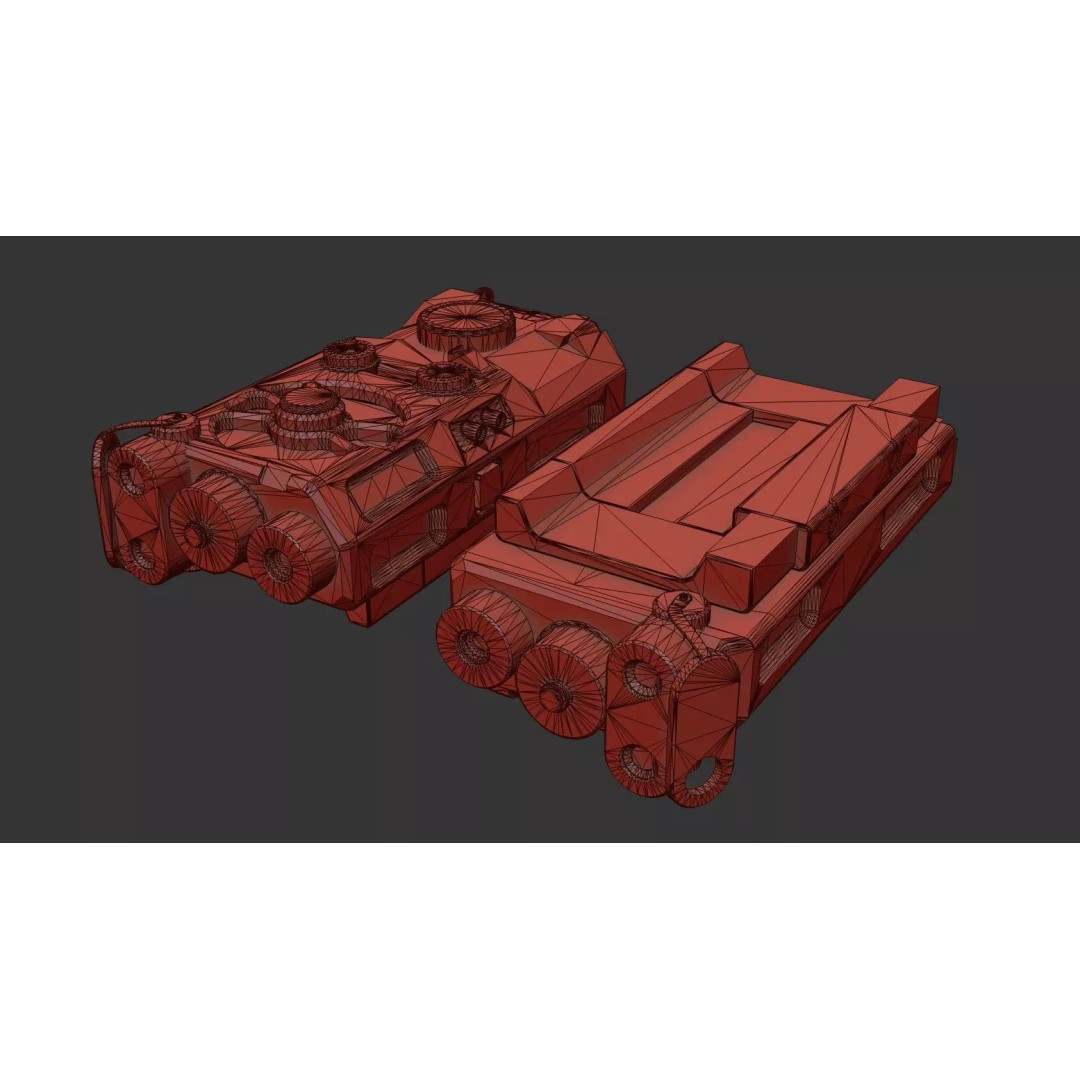 Laser Aiming Device 3D Model – Low Poly PBR Game Asset, FBX - View 42