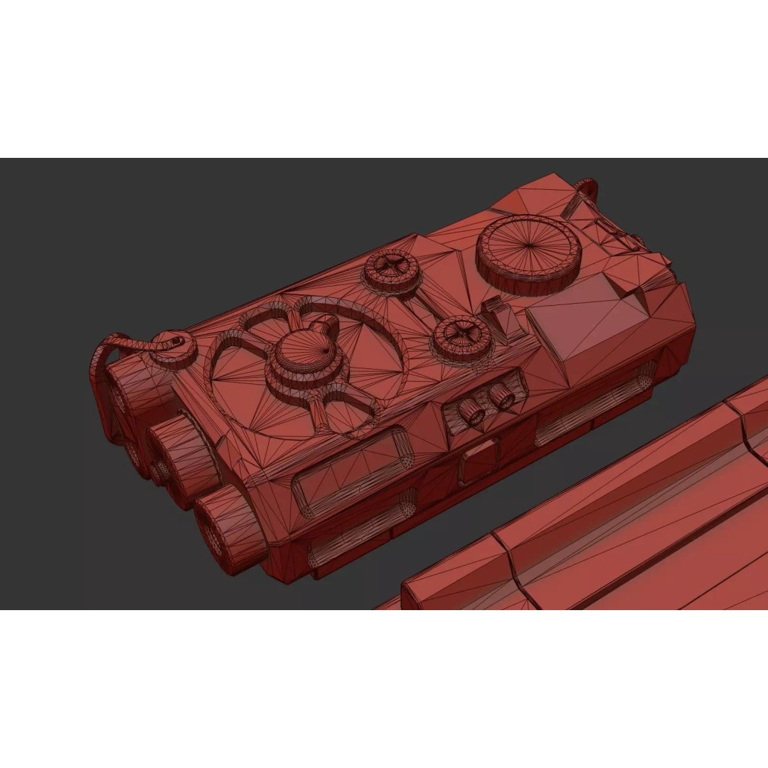 Laser Aiming Device 3D Model – Low Poly PBR Game Asset, FBX - View 45