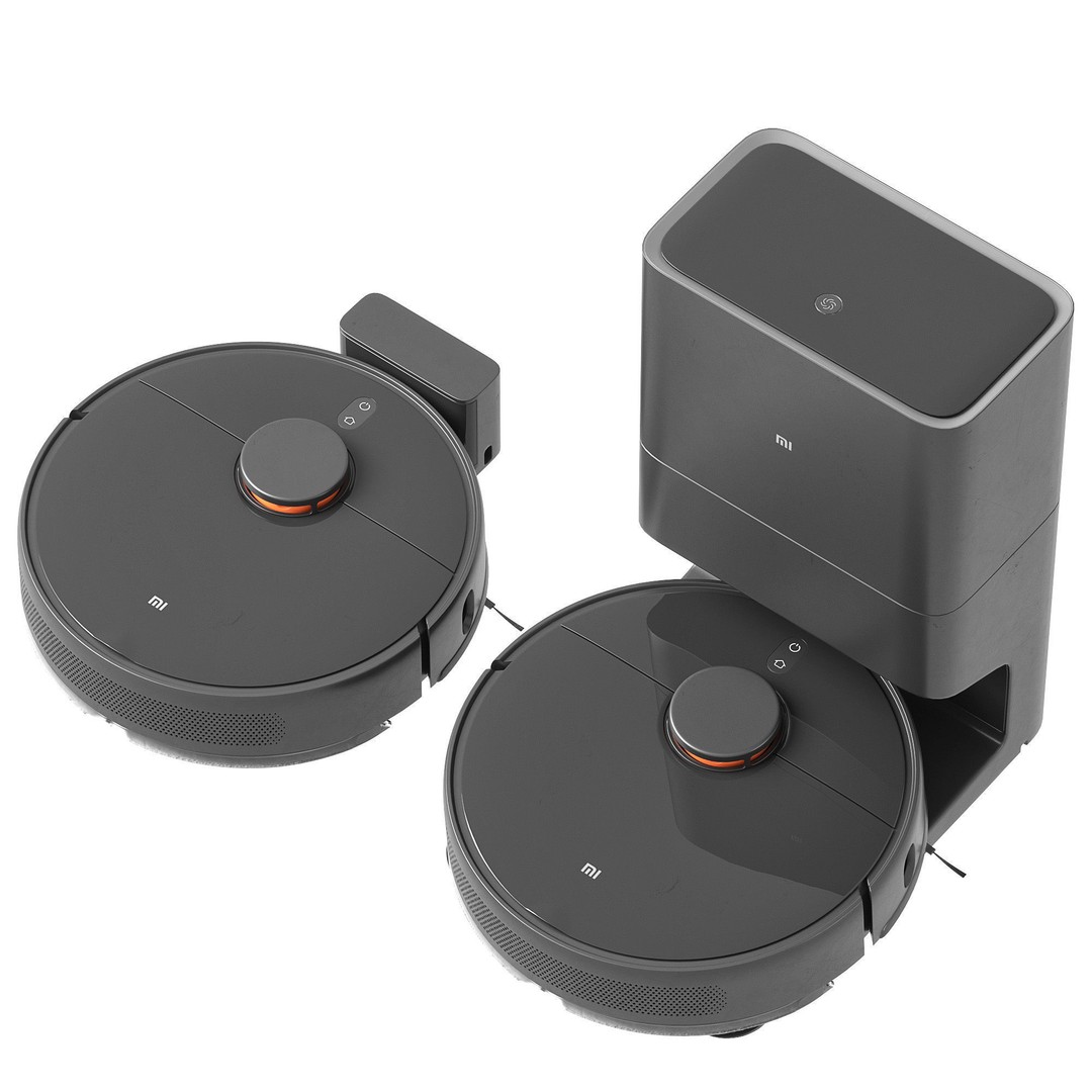 Mi Robot Vacuum-Mop 2 Ultra 3D Model – High Poly PBR Asset, FBX, OBJ