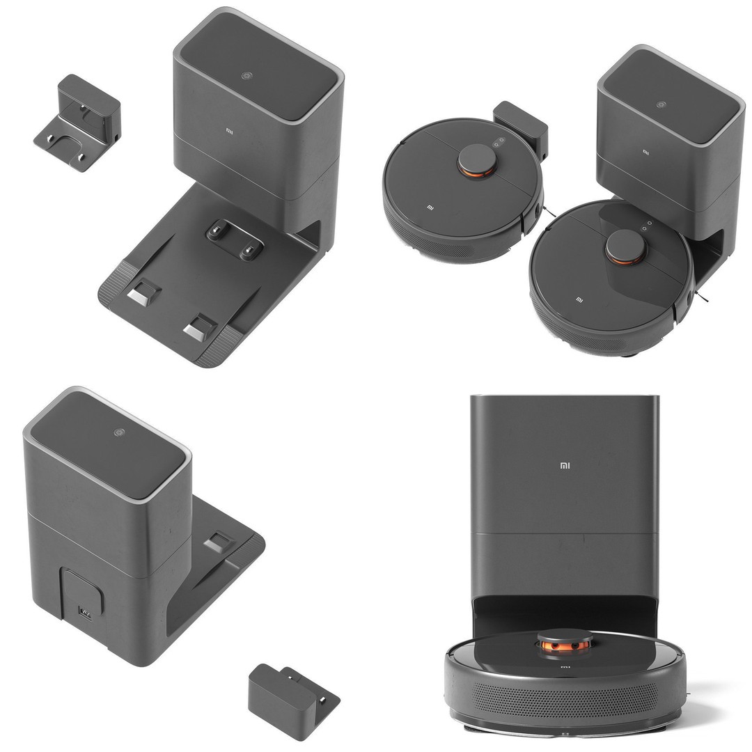 Mi Robot Vacuum-Mop 2 Ultra 3D Model – High Poly PBR Asset, FBX, OBJ - View 7