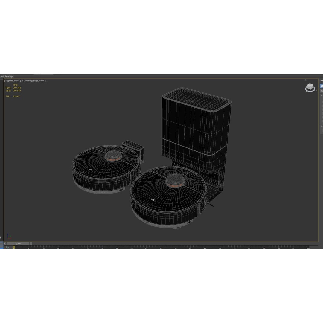 Mi Robot Vacuum-Mop 2 Ultra 3D Model – High Poly PBR Asset, FBX, OBJ - View 9