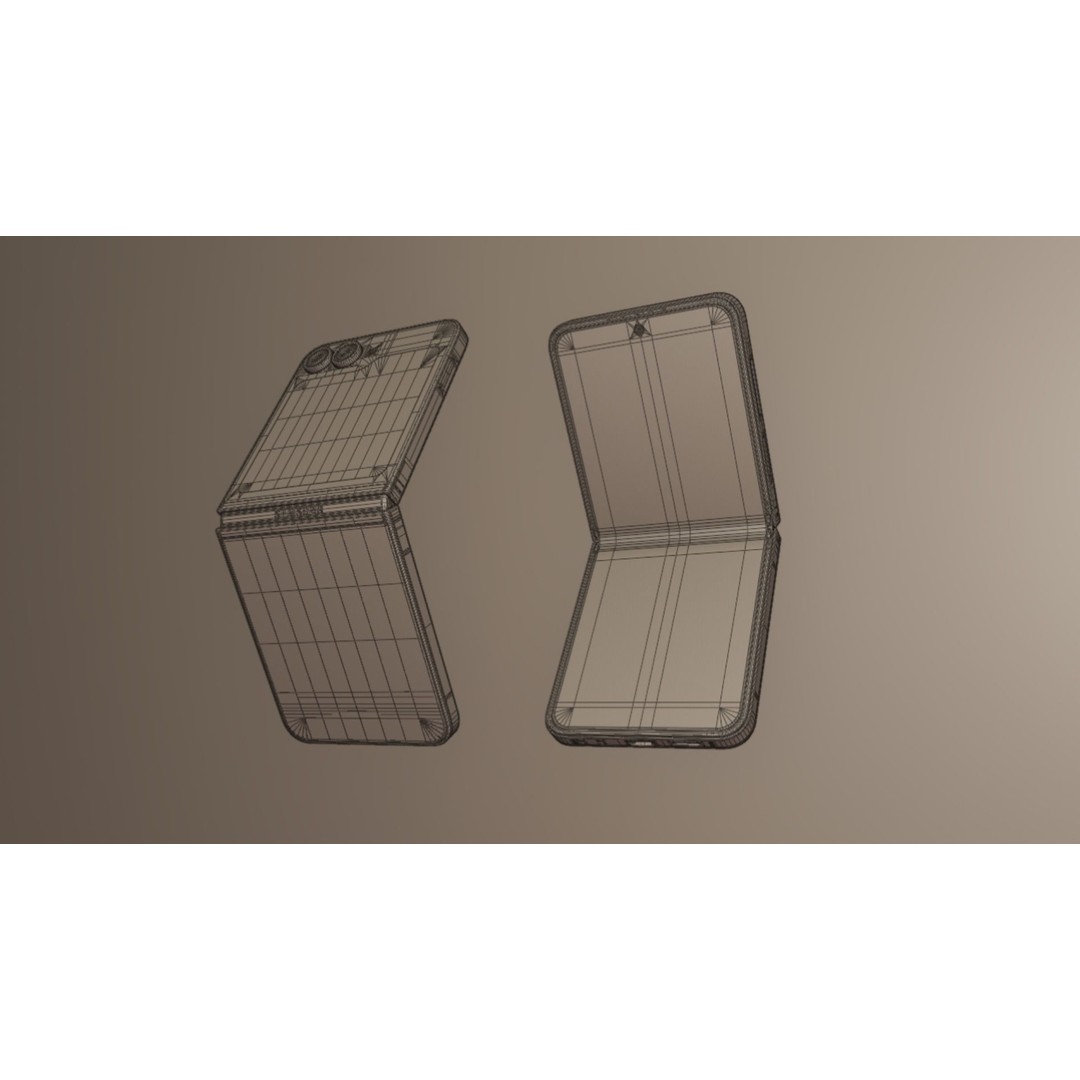 Samsung Galaxy Z Flip 6 3D Model – Rigged PBR Asset, FBX & OBJ - View 10