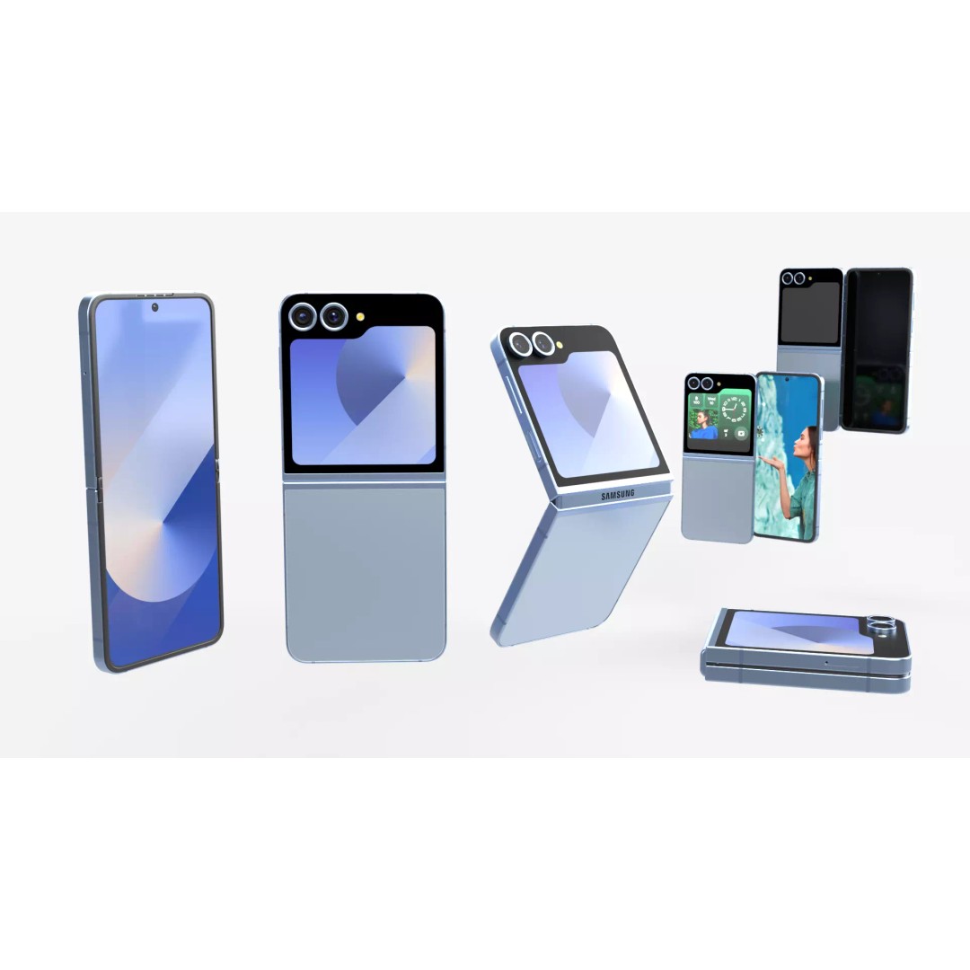 Samsung Galaxy Z Flip 6 3D Model – Rigged PBR Asset, FBX & OBJ - View 2