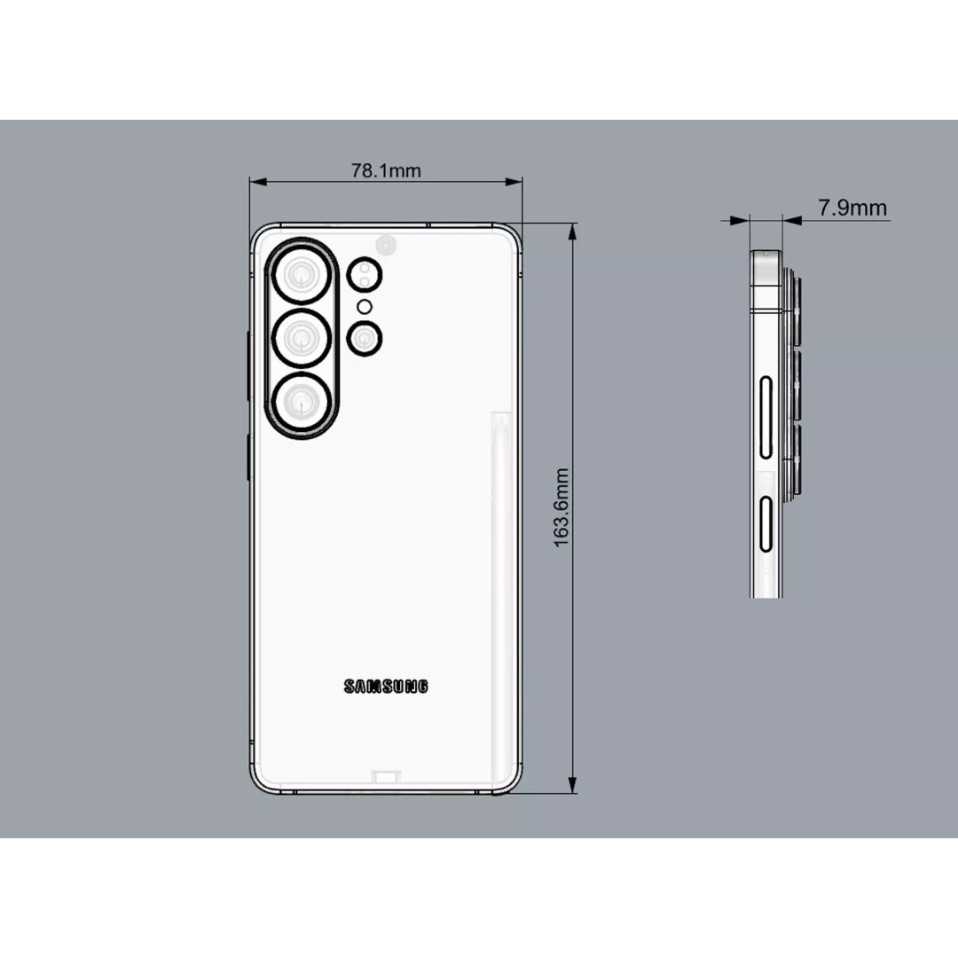 SAMSUNG Galaxy S26 Ultra 3D Model – Real-World Scale, FBX, OBJ - View 33