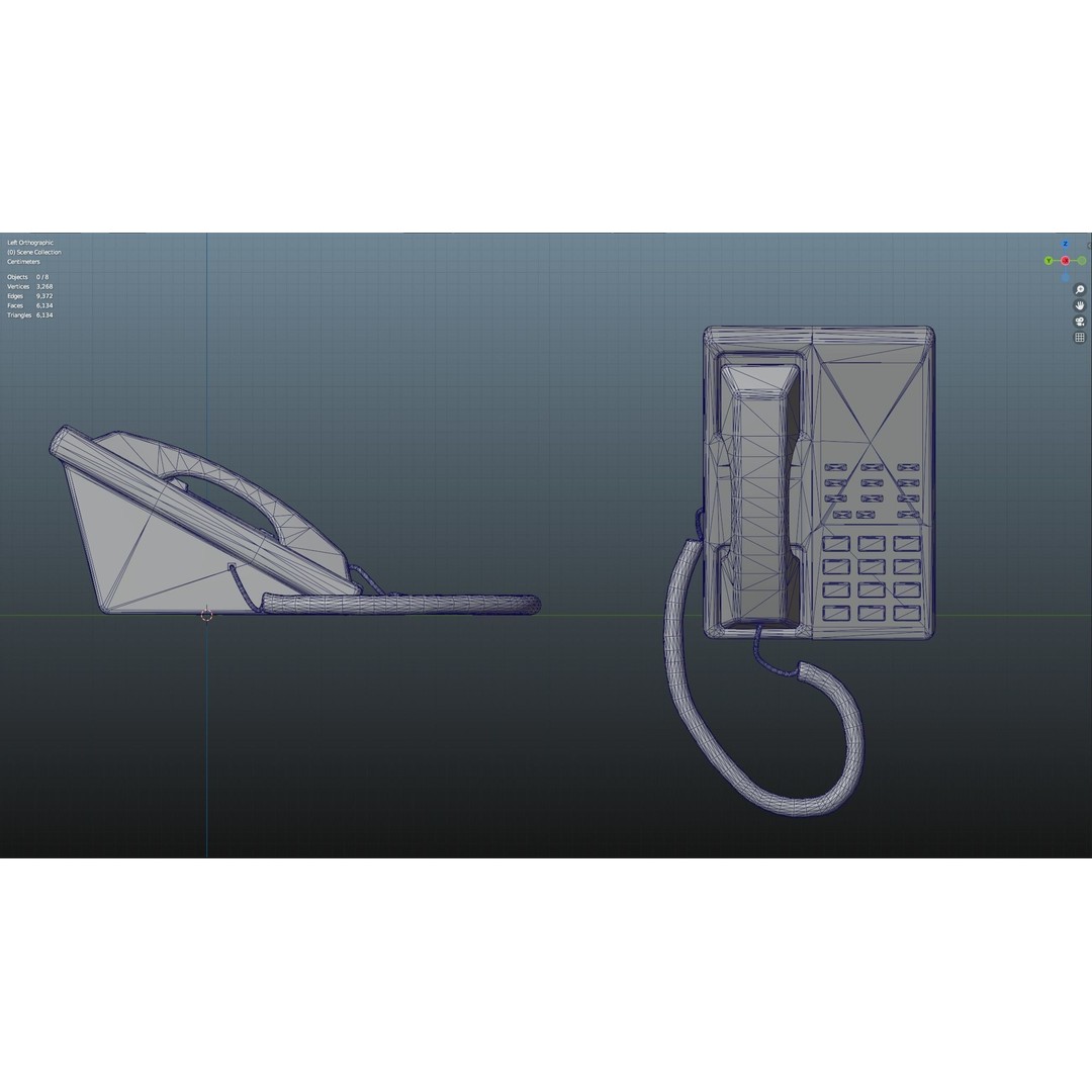 Office Telephone 3D Model – Low Poly Game-Ready Asset, PBR Textures - View 17