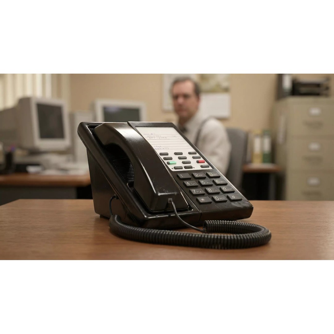 Office Telephone 3D Model – Low Poly Game-Ready Asset, PBR Textures - View 2
