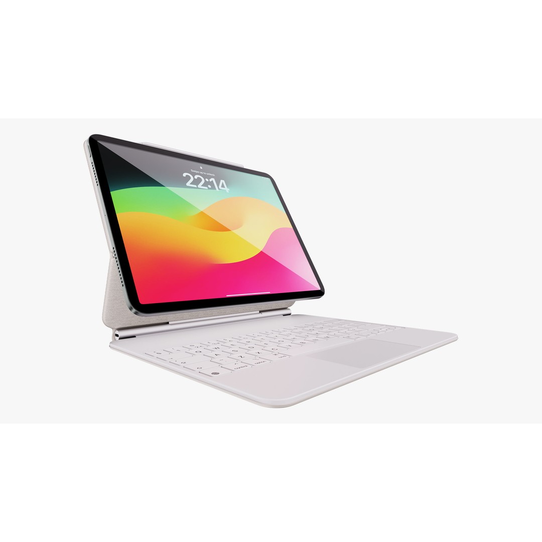 Apple iPad Air 13 in 3D Model – Detailed PBR Asset with Magic Keyboard - View 18