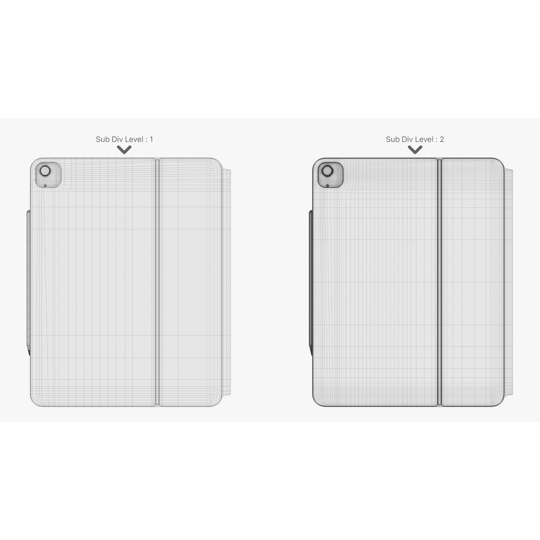Apple iPad Air 13 in 3D Model – Detailed PBR Asset with Magic Keyboard - View 32