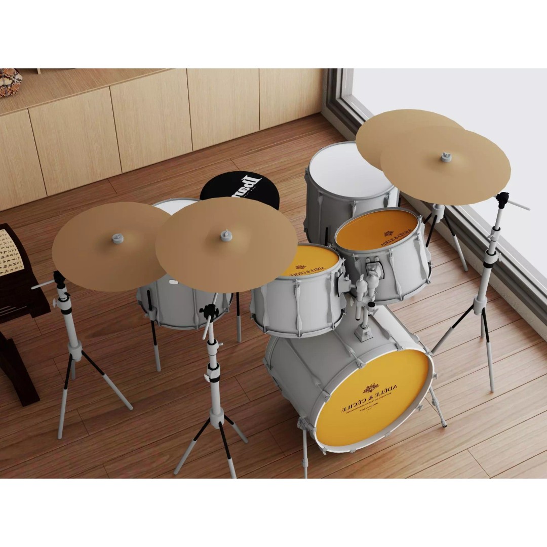 Music Studio Interior 3D Model – Low Poly PBR Asset for Animation - View 10