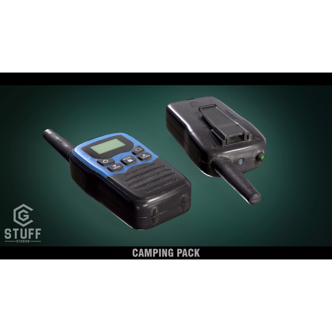 Radio Walkie-Talkie 3D Model – Low-Poly Game Asset, FBX - View 2