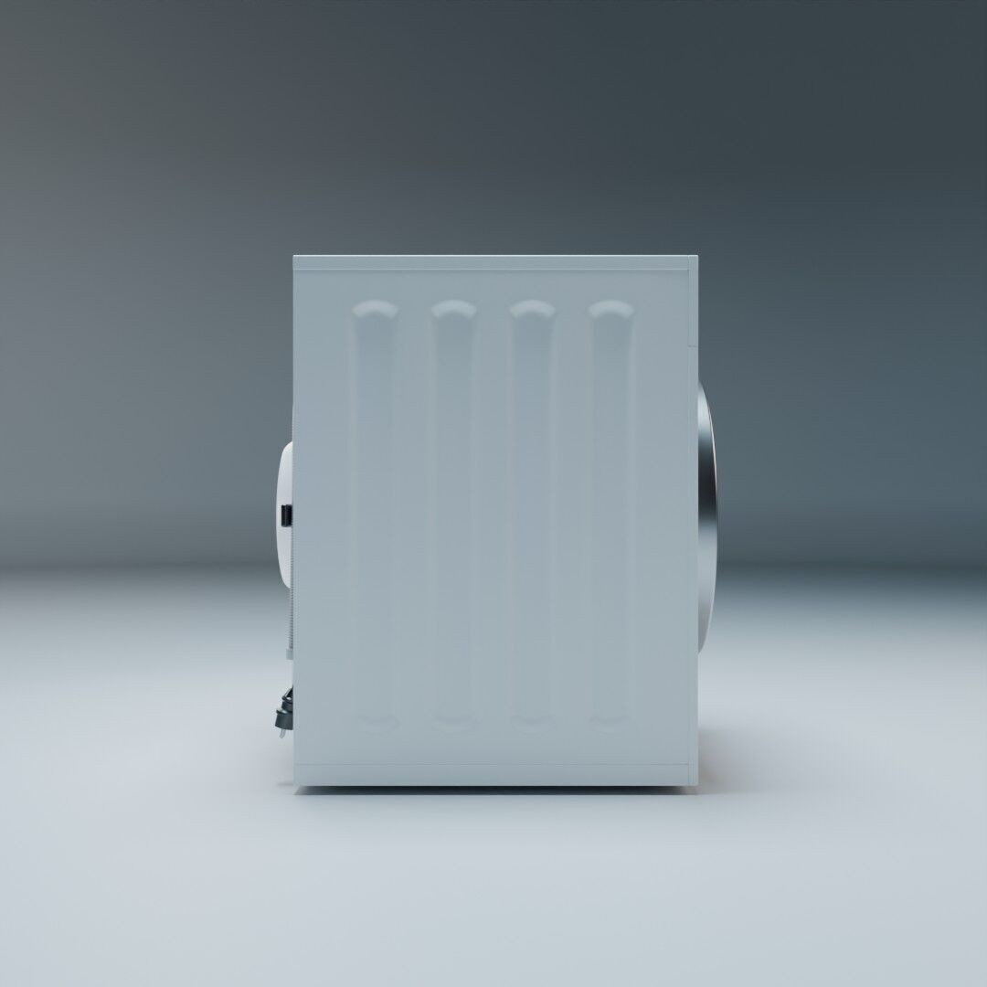 Washing Machine 3D Model – Low Poly Realistic Design, FBX - View 6