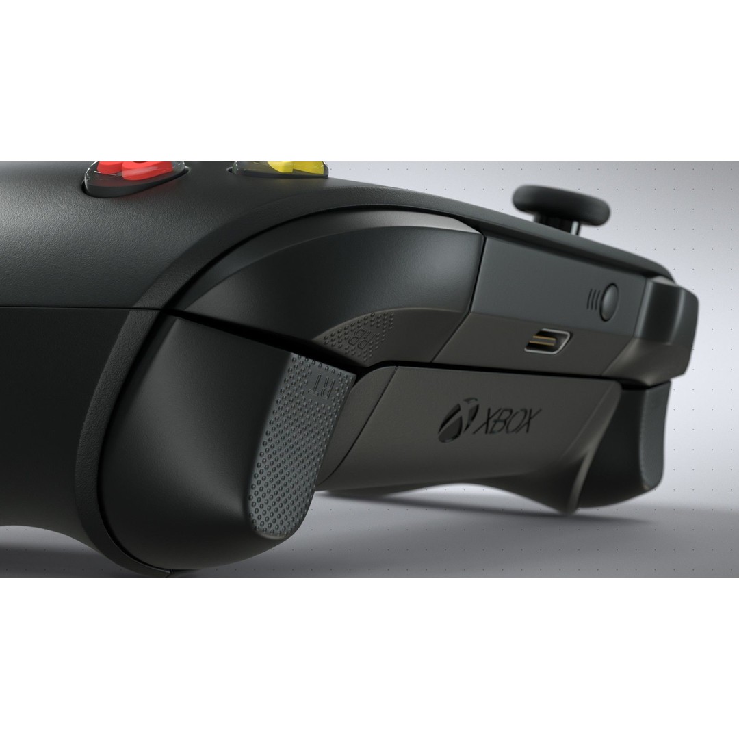 Xbox Series X Carbon Black Controller 3D Model – High Poly Game Asset, FBX - View 11