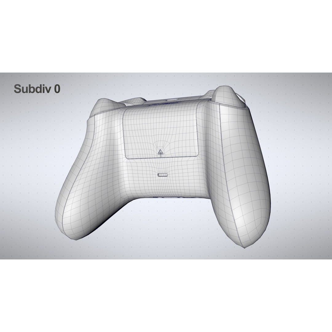 Xbox Series X Carbon Black Controller 3D Model – High Poly Game Asset, FBX - View 19