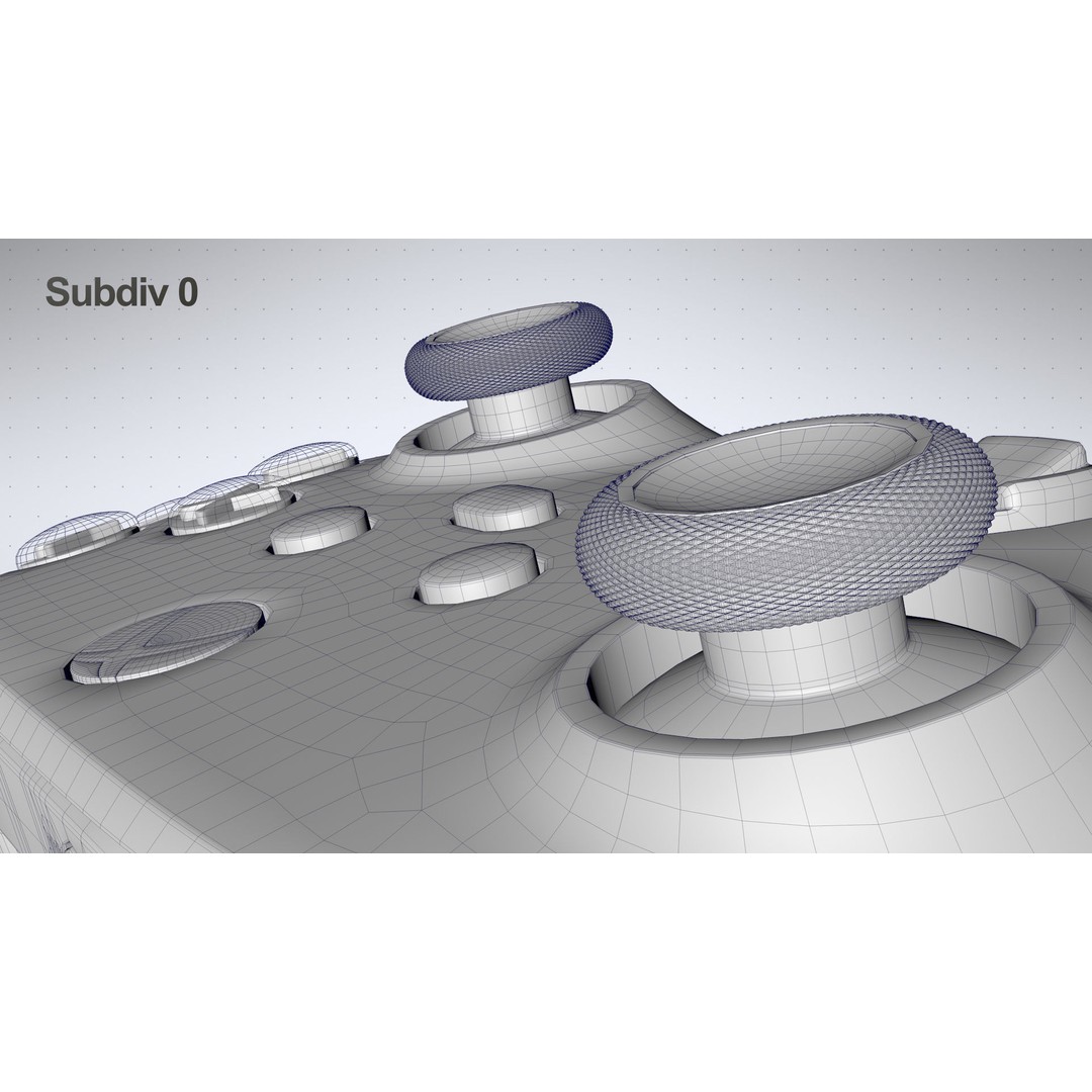 Xbox Series X Carbon Black Controller 3D Model – High Poly Game Asset, FBX - View 35