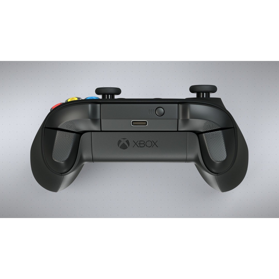 Xbox Series X Carbon Black Controller 3D Model – High Poly Game Asset, FBX - View 5