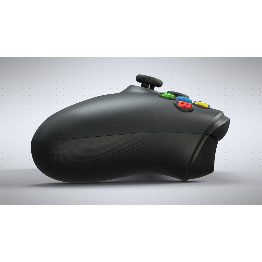 Xbox Series X Carbon Black Controller 3D Model – High Poly Game Asset, FBX - View 6