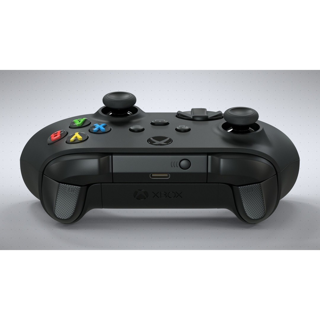 Xbox Series X Carbon Black Controller 3D Model – High Poly Game Asset, FBX - View 7