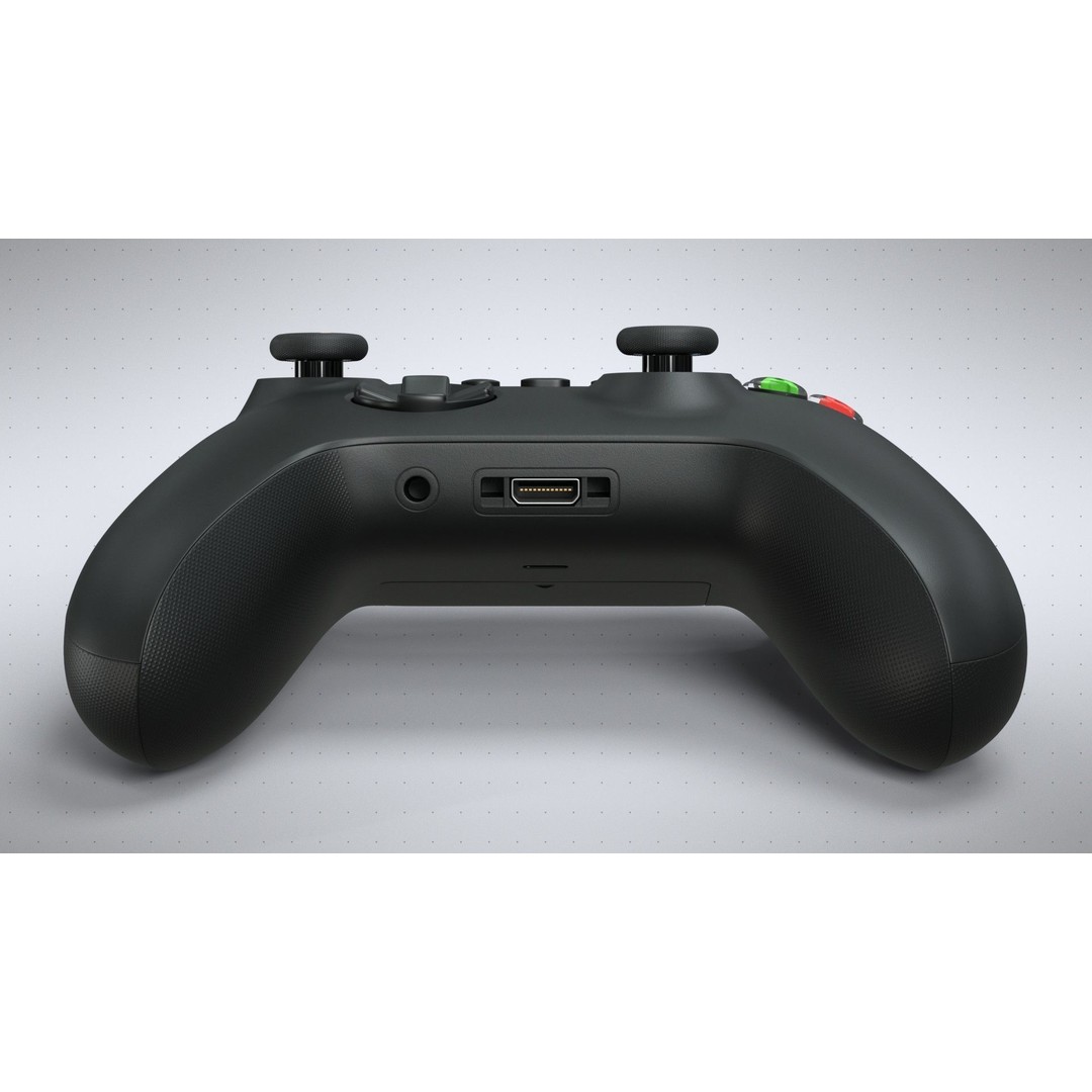 Xbox Series X Carbon Black Controller 3D Model – High Poly Game Asset, FBX - View 8
