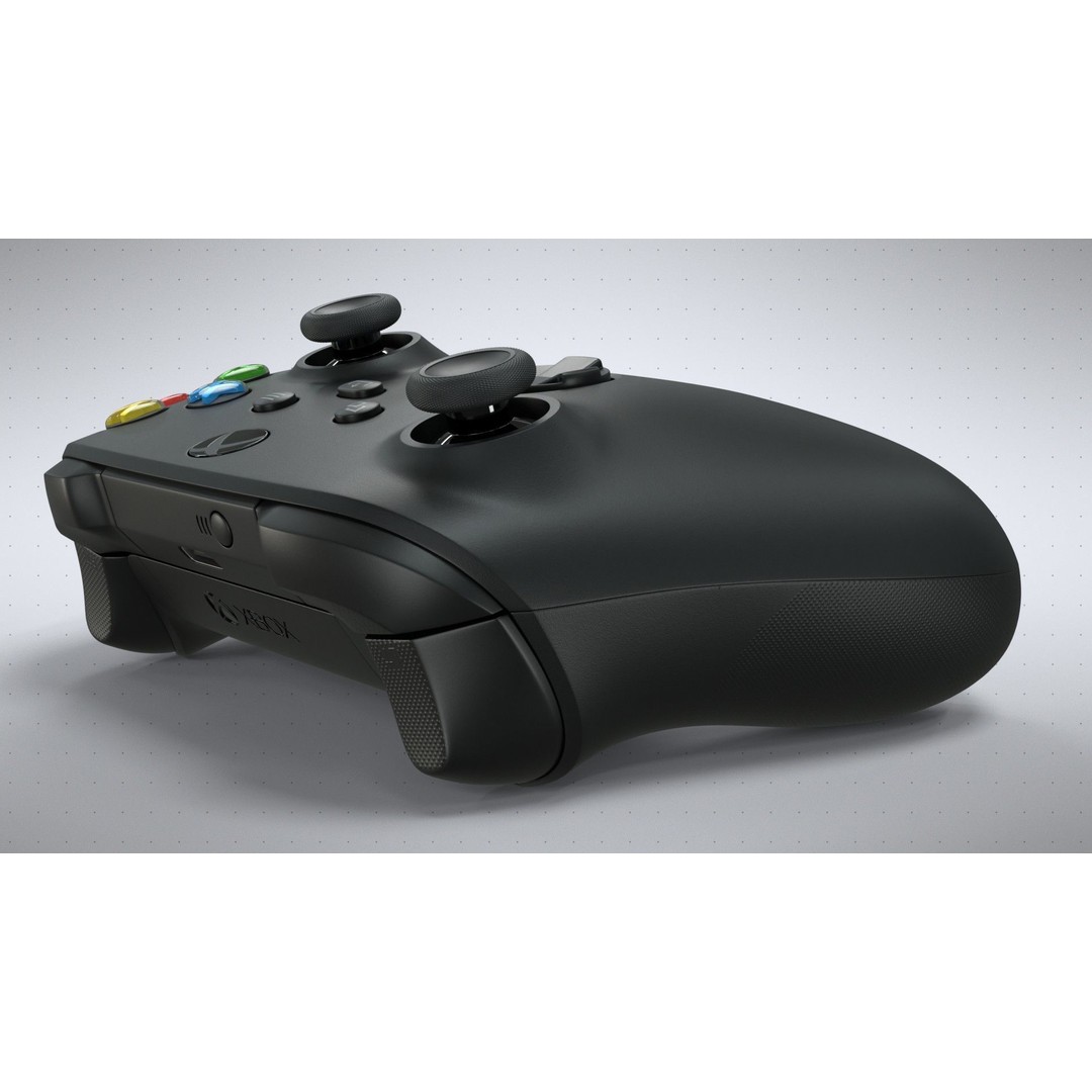 Xbox Series X Carbon Black Controller 3D Model – High Poly Game Asset, FBX - View 9
