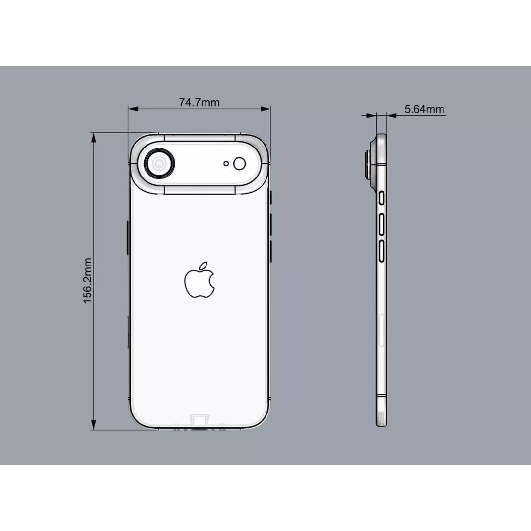 Apple iPhone 17 and Air 2025 3D Model – PBR Game-Ready Assets, FBX/OBJ - View 45