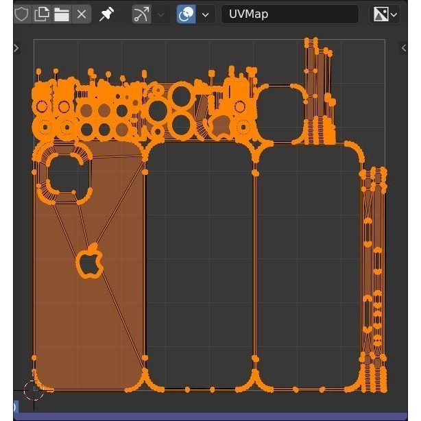 iPhone 14 Pro Max 3D Model – Low Poly Game Asset, Blender, FBX, OBJ - View 17
