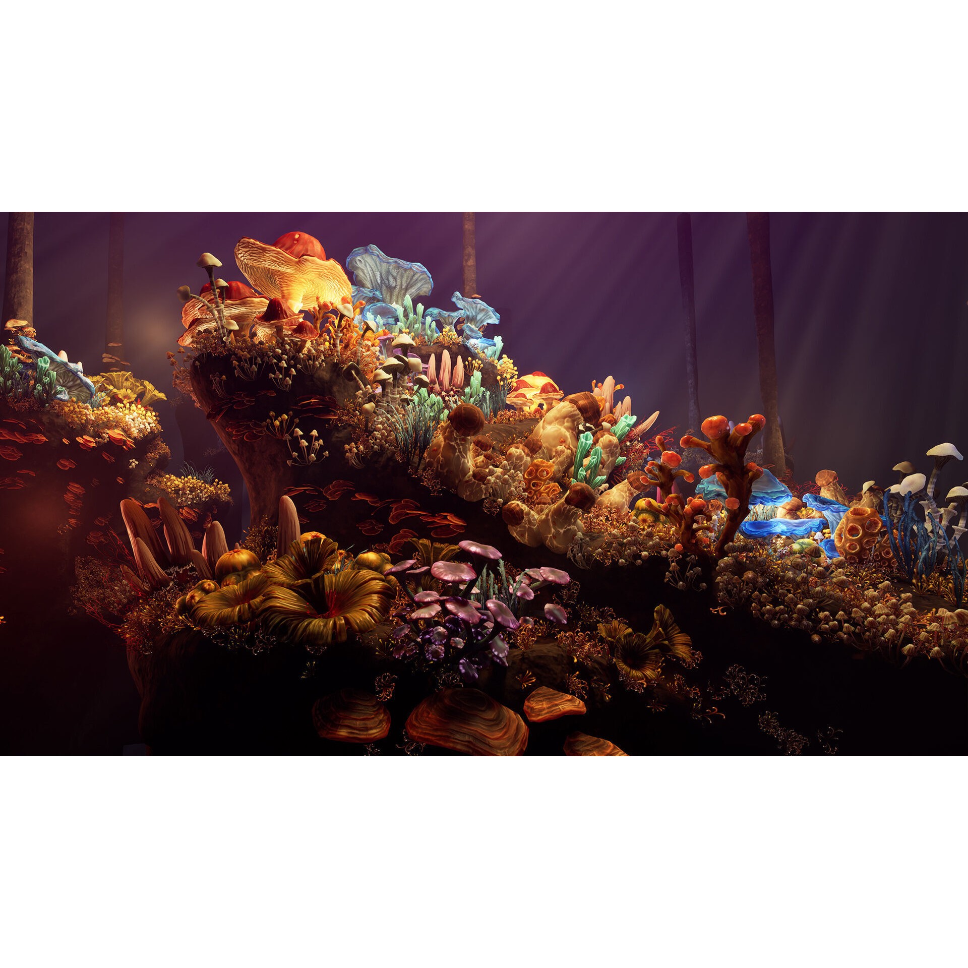 Fantasy Cave Plants - Low-Poly Game-Ready 3D Model - View 8