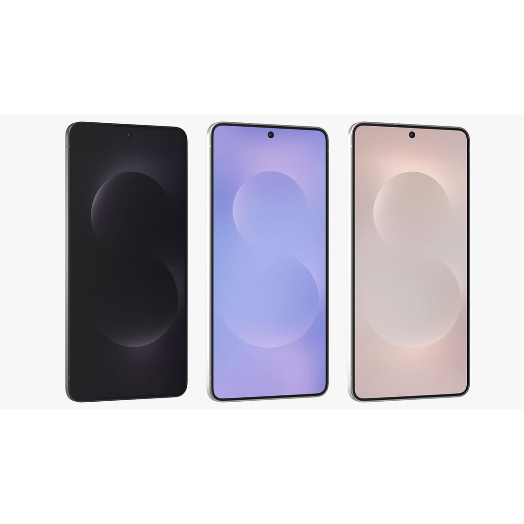 Samsung Galaxy S25 Edge 3D Model – High Poly PBR Asset, FBX/OBJ - View 3