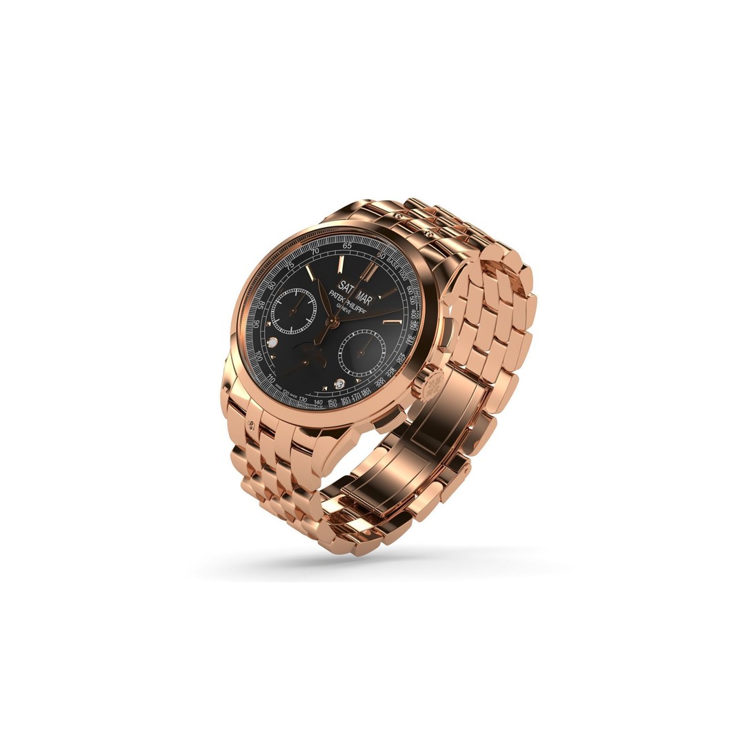 Patek Philippe 52701R Grand Complications Watch 3D Model – Luxury Swiss Timepiece, FBX, OBJ - View 3