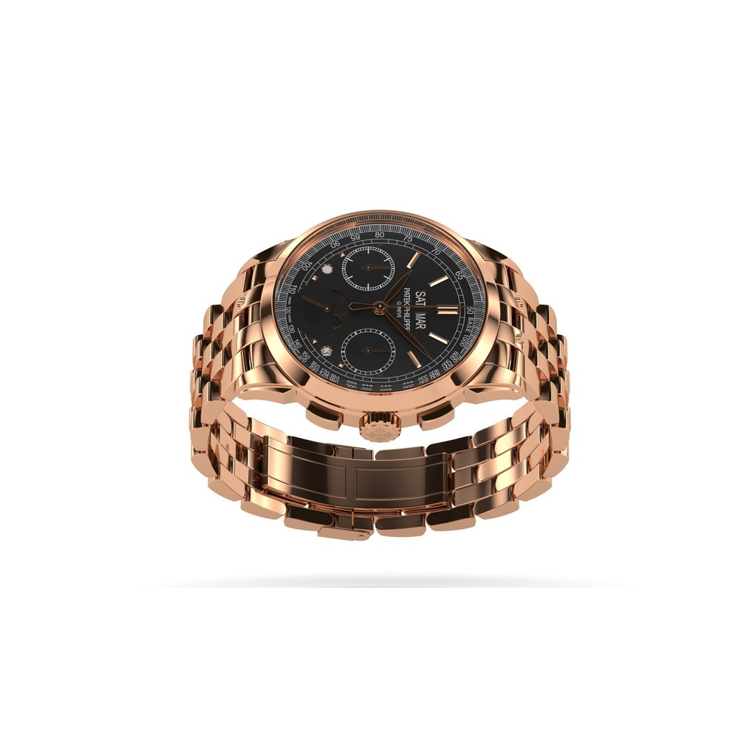Patek Philippe 52701R Grand Complications Watch 3D Model – Luxury Swiss Timepiece, FBX, OBJ - View 9