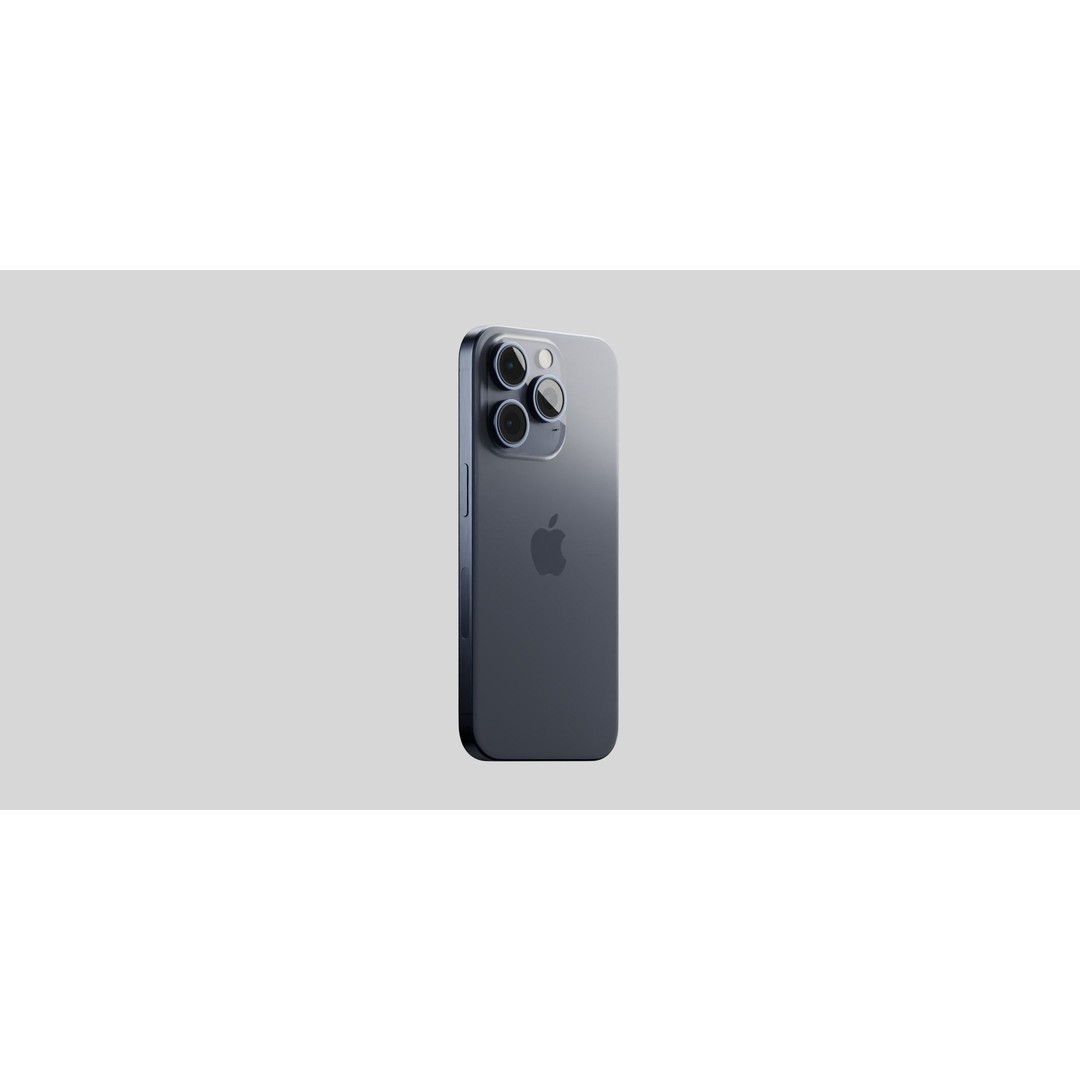 Apple iPhone 15 Pro 3D Model – Official Colors, PBR Textures, FBX - View 7
