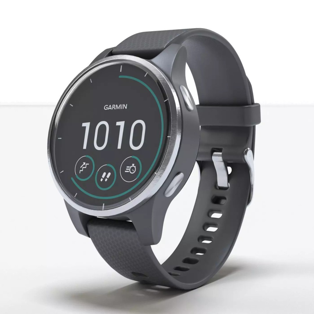Garmin Vivoactive 4S Smartwatch 3D Model – Photorealistic PBR Asset, FBX, OBJ - View 21