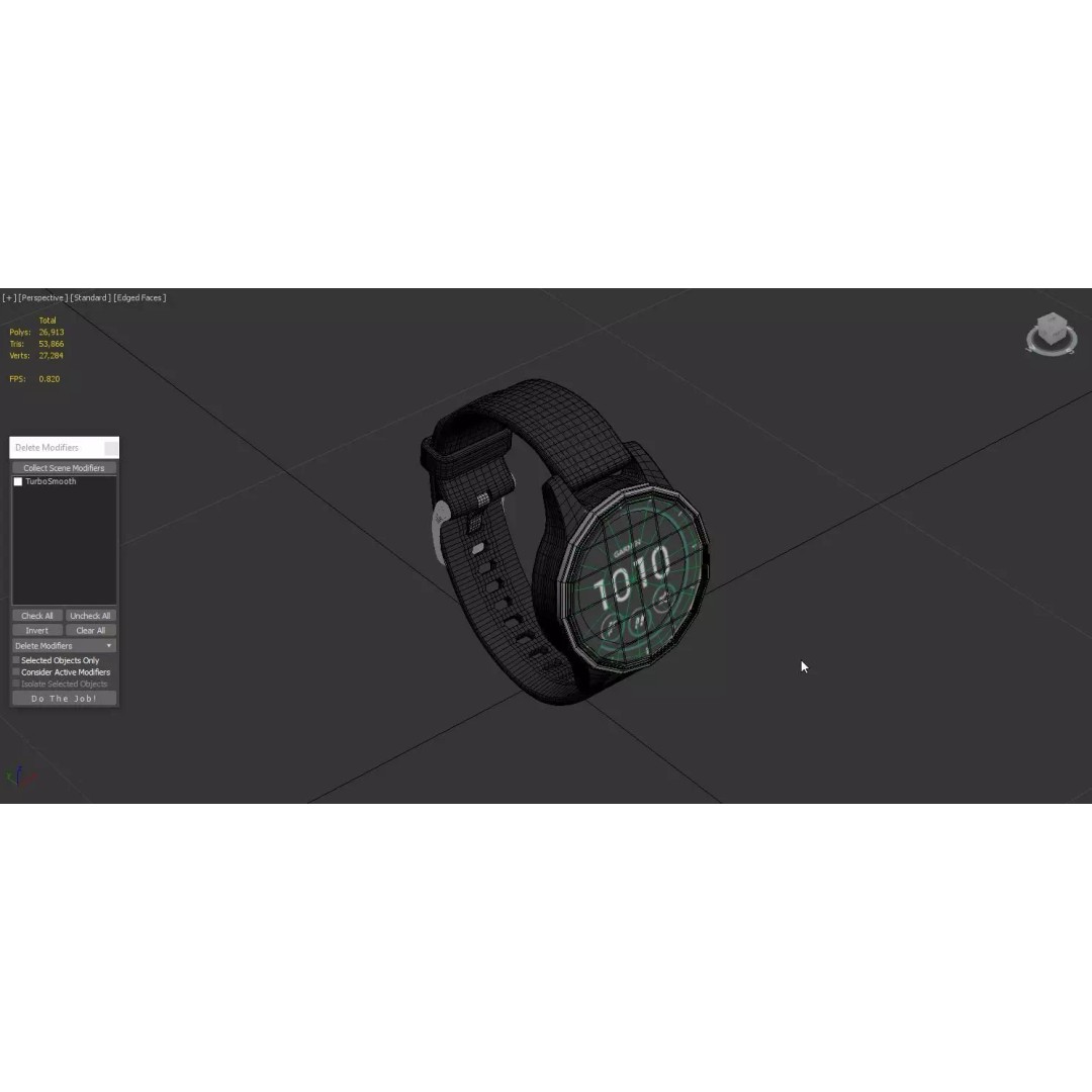 Garmin Vivoactive 4S Smartwatch 3D Model – Photorealistic PBR Asset, FBX, OBJ - View 5