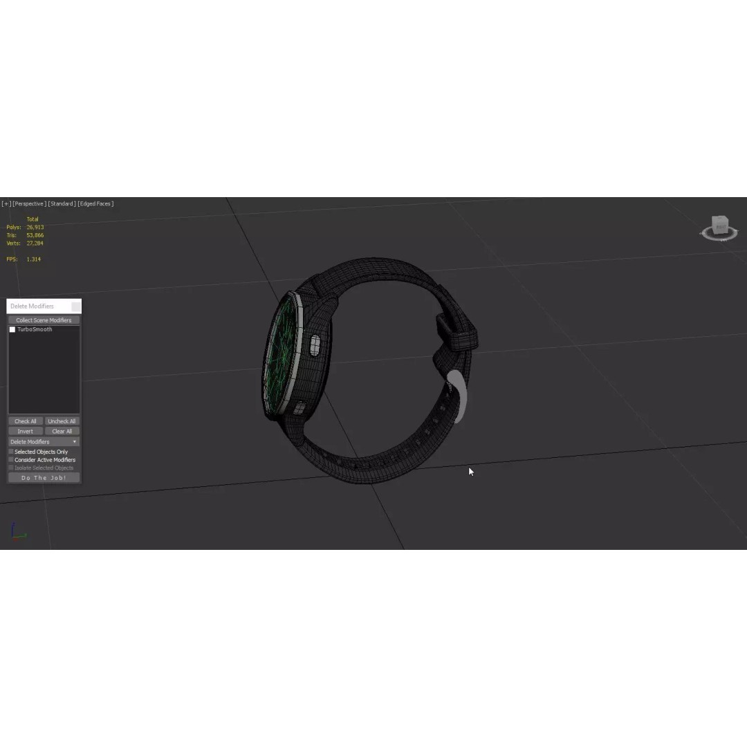 Garmin Vivoactive 4S Smartwatch 3D Model – Photorealistic PBR Asset, FBX, OBJ - View 6