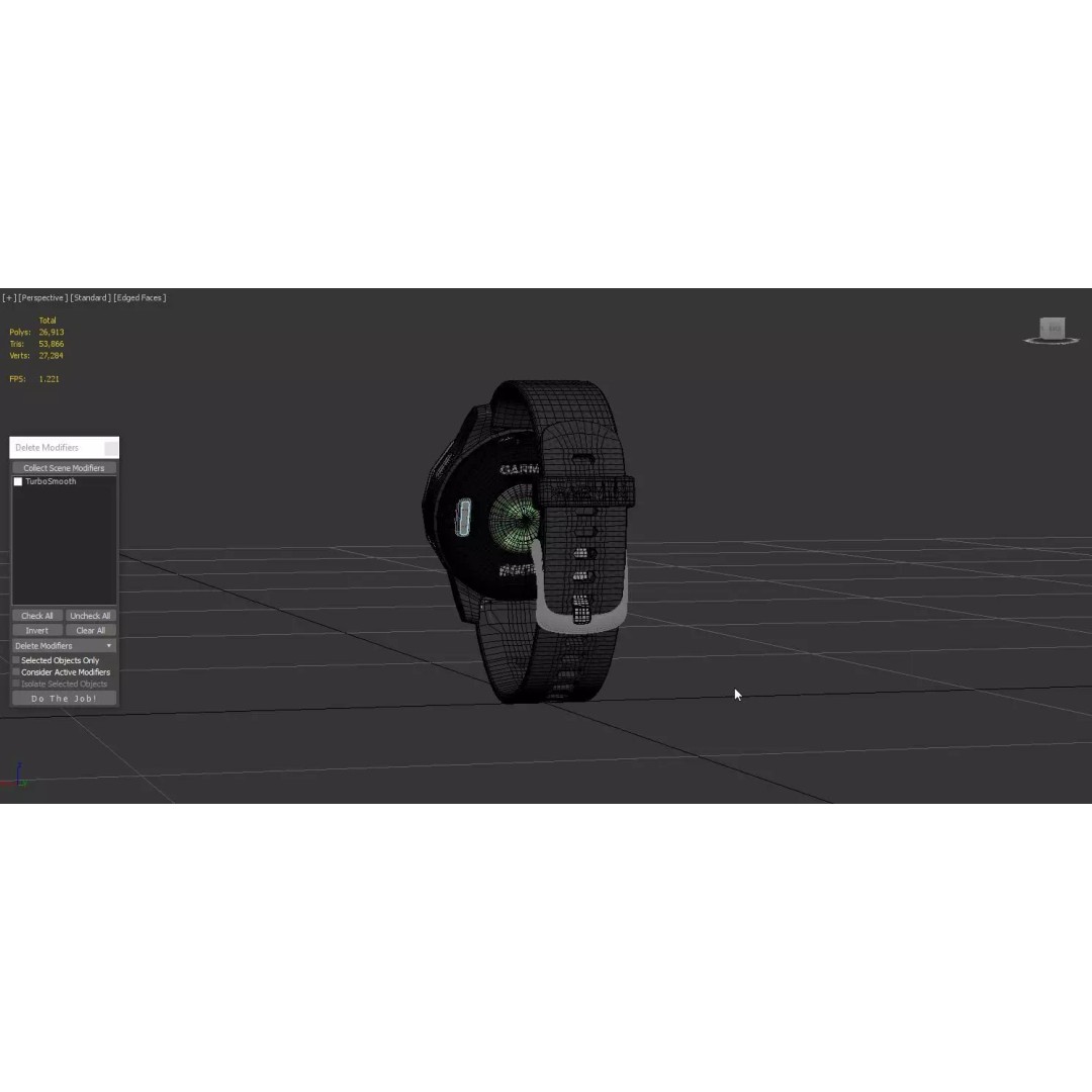 Garmin Vivoactive 4S Smartwatch 3D Model – Photorealistic PBR Asset, FBX, OBJ - View 7