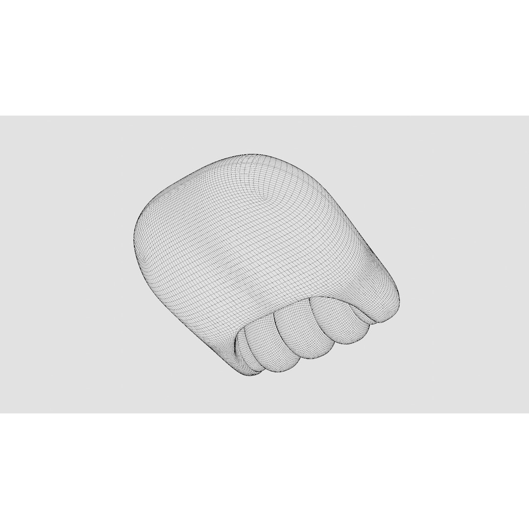 Stone Massager 3D Model – Low Poly Portable Design, FBX - View 14