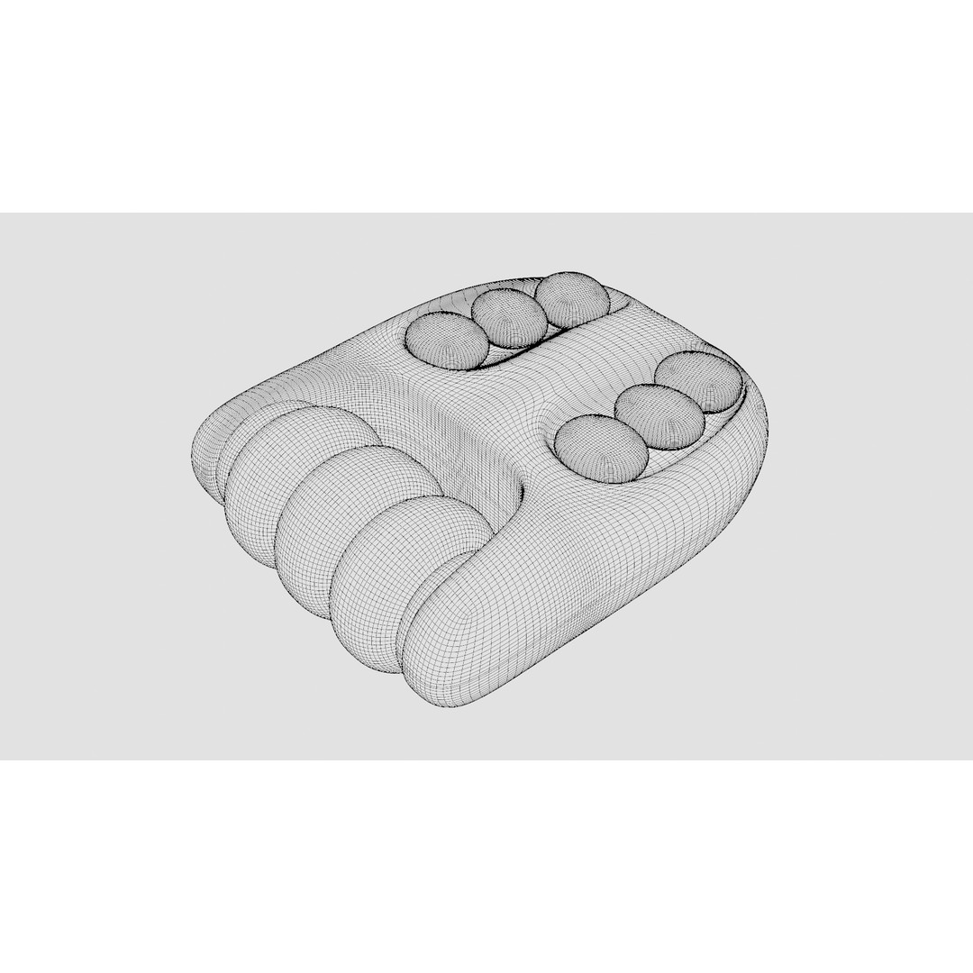 Stone Massager 3D Model – Low Poly Portable Design, FBX - View 19